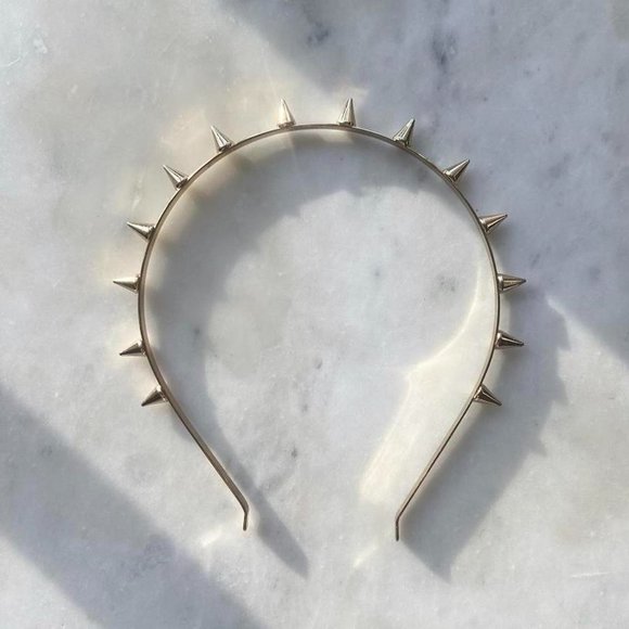 Spiked Gold Headband - Picture 1 of 2